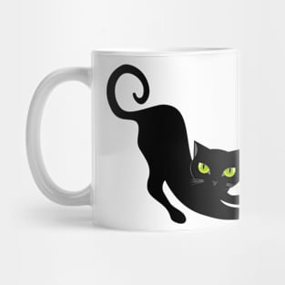 Mystic Black Cat T-Shirt Mug